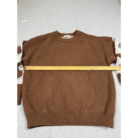 Aelfric Eden Mens Size M Brown Skull Back Graphic Sweater - Picture 4 of 10
